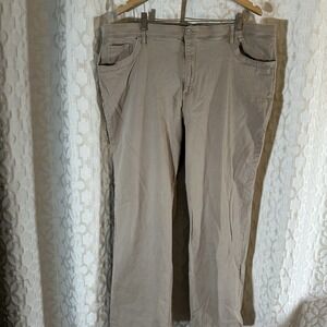 Gloria Vanderbilt Womens Amanda Jeans Sz 24W Beige Straight Leg High Waist
